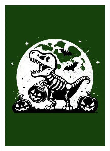 Spooky T-Rex Skeleton