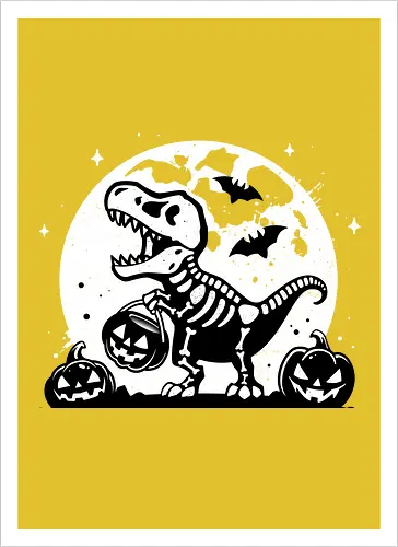 Spooky T-Rex Skeleton