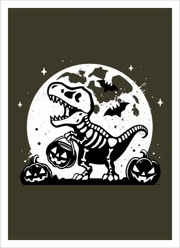 Spooky T-Rex Skeleton