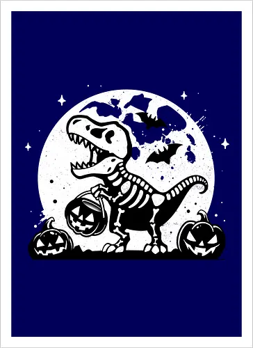 Spooky T-Rex Skeleton