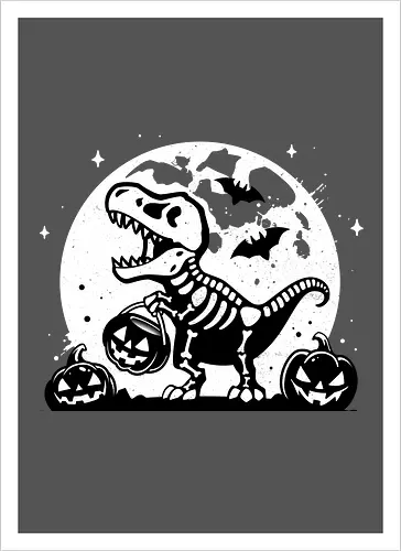Spooky T-Rex Skeleton