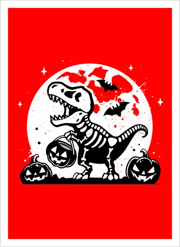 Spooky T-Rex Skeleton
