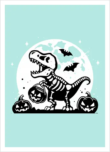 Spooky T-Rex Skeleton
