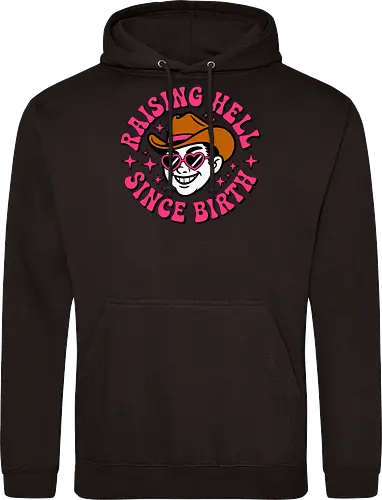 Raising Hell Since Birth Retro Funny