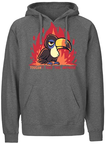 Toucant Take this anymore - Tukan, Tukan-Wortspiel, lustiger Tukan, tropischer Vogel, erschöpfter Tukan, sarkastischer Tukan, Vogel, toucan, im done, mood, funny, banana bird, toucant, toucant do it, fun bird - Fairtrade Hoodie