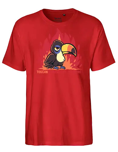 Toucant Take this anymore - Tukan, Tukan-Wortspiel, lustiger Tukan, tropischer Vogel, erschöpfter Tukan, sarkastischer Tukan, Vogel, toucan, im done, mood, funny, banana bird, toucant, toucant do it, fun bird - Fairtrade T-Shirt