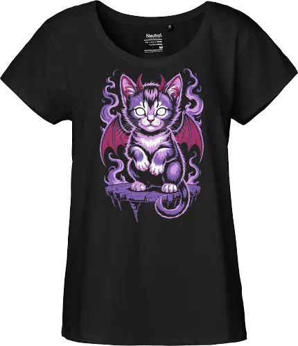 Demon Cat with Wings Gothic
