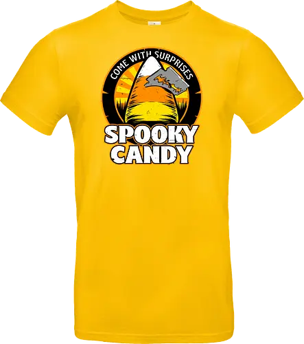 Halloween Candy Surprise - October, Surprise, Halloween, Spooky, Spooky Season, Urban Legend, Mystery, Candy, Candy Corn, Check Your Candy, Horror - Standard T-Shirt