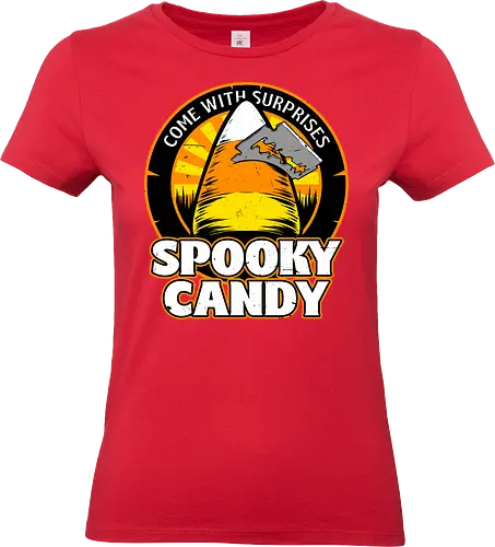 Halloween Candy Surprise - October, Surprise, Halloween, Spooky, Spooky Season, Urban Legend, Mystery, Candy, Candy Corn, Check Your Candy, Horror - Standard T-Shirt (Frauen)