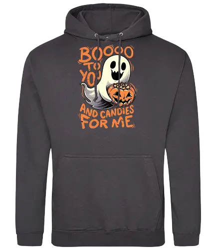 Halloween Ghost Candies  - Halloween, Spooky, Spooky Season, Mystery, trick or treat, trick r treat, cute, happy, Candy, Candy Corn, Horror, October, Surprise, creepy, ghost, pumpkin, boo - Standard Hoodie