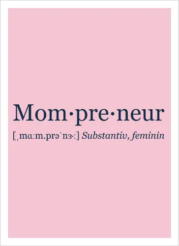Mompreneur blau