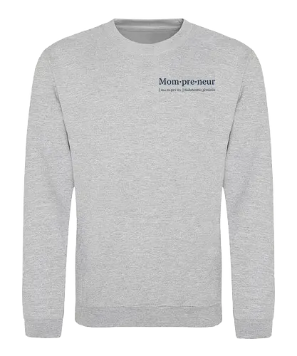 Mompreneur blau (klein) - Sweatshirt