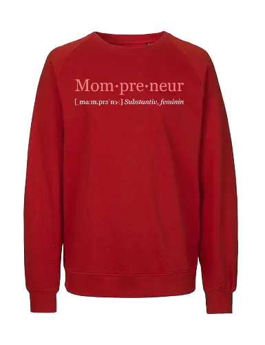 Mompreneur weiß mix - Fairtrade Sweatshirt