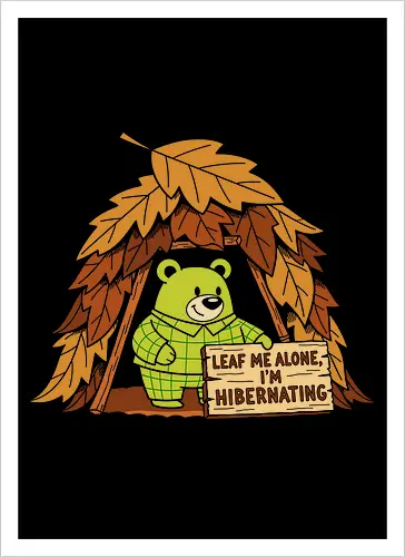 Bear Hibernating