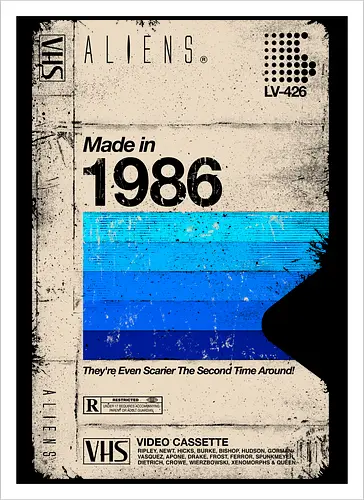 Aliens Blank Tape 1986