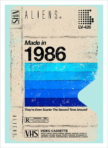 Aliens Blank Tape 1986