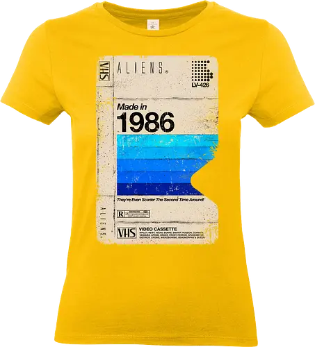 Aliens Blank Tape 1986 - Aliens, hicks, Hudson, bishop, newt, Ripley, game over, 1986, Cameron, vhs - Standard T-Shirt (Frauen)
