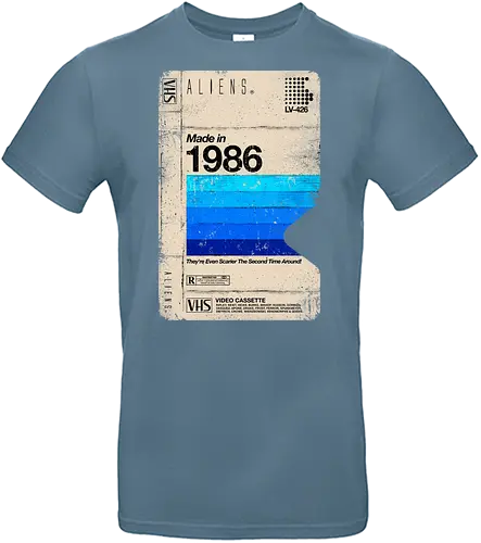 Aliens Blank Tape 1986 - Aliens, hicks, Hudson, bishop, newt, Ripley, game over, 1986, Cameron, vhs - Standard T-Shirt