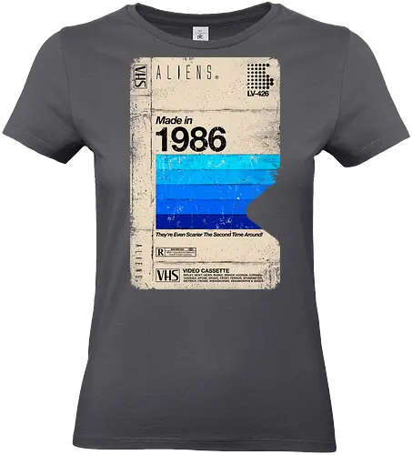 Aliens Blank Tape 1986 - Aliens, hicks, Hudson, bishop, newt, Ripley, game over, 1986, Cameron, vhs - Standard T-Shirt (Frauen)