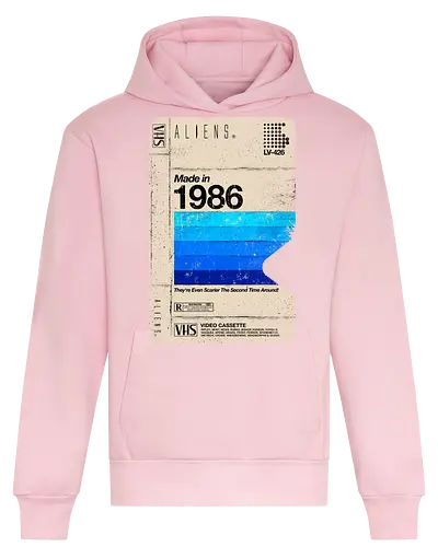 Aliens Blank Tape 1986 - Aliens, hicks, Hudson, bishop, newt, Ripley, game over, 1986, Cameron, vhs - Heavyweight Hoodie