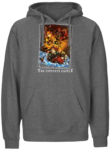 The Infinity Castle - the infinity castle, demon, slayer, tanjiro, hashira, zenitsu, inosuke, nezuko, anime, japanese, tengen uzui, rengoku kyojuro, giyu tomioka, shinobu kocho, muichiro tokito, mitsuri kanroji - Fairtrade Hoodie