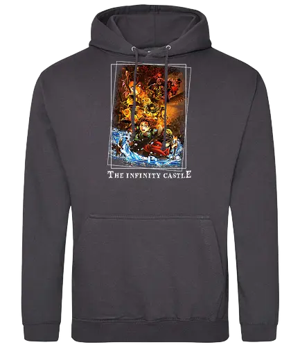 The Infinity Castle - the infinity castle, demon, slayer, tanjiro, hashira, zenitsu, inosuke, nezuko, anime, japanese, tengen uzui, rengoku kyojuro, giyu tomioka, shinobu kocho, muichiro tokito, mitsuri kanroji - Standard Hoodie