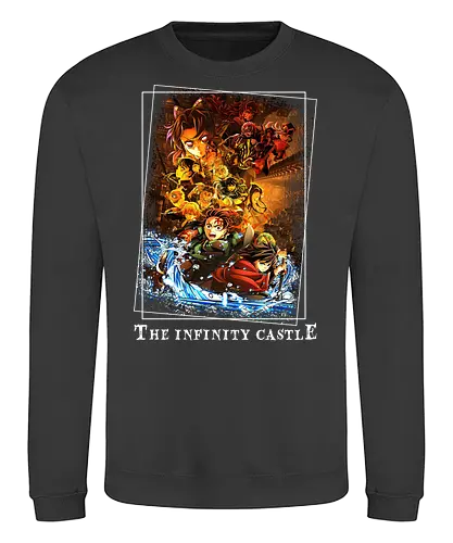 The Infinity Castle - the infinity castle, demon, slayer, tanjiro, hashira, zenitsu, inosuke, nezuko, anime, japanese, tengen uzui, rengoku kyojuro, giyu tomioka, shinobu kocho, muichiro tokito, mitsuri kanroji - Sweatshirt
