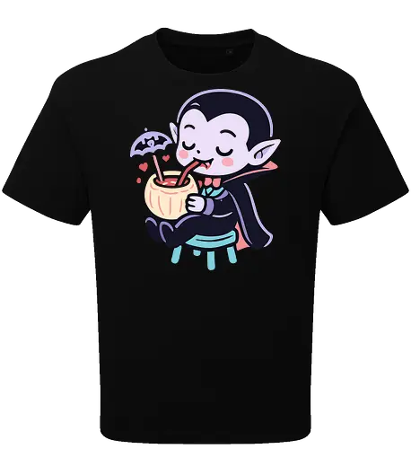 Cute Vampire Chilling - Blood-Sipping Summer Fun