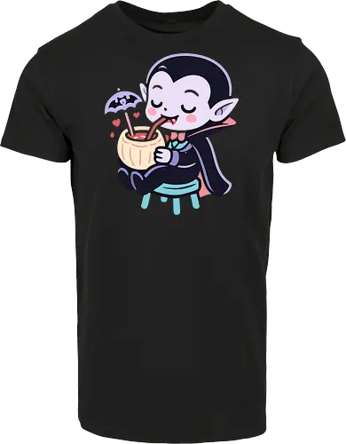 Cute Vampire Chilling - Blood-Sipping Summer Fun