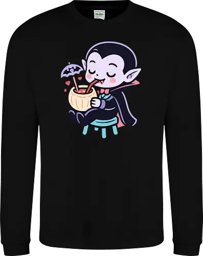 Cute Vampire Chilling - Blood-Sipping Summer Fun