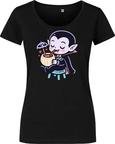 Cute Vampire Chilling - Blood-Sipping Summer Fun