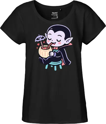 Cute Vampire Chilling - Blood-Sipping Summer Fun
