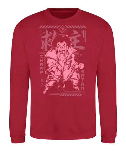 Mr Satan Champ - goku, vegeta, super, dbz, japanese, son goku, anime, satan, Dragon, manga, japan, Dragon, dragon, ball, heroes - Sweatshirt