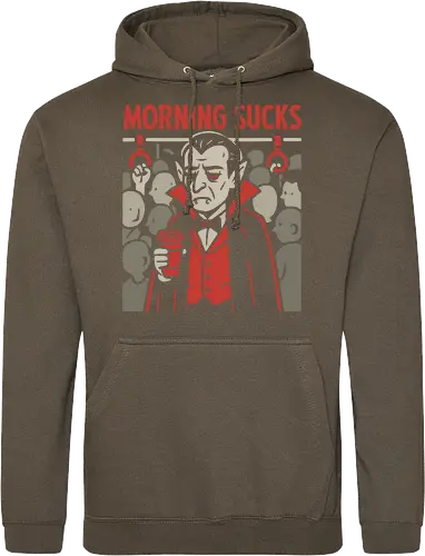 Morning Sucks - Grumpy Vampire Commuter