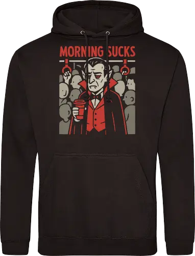 Morning Sucks - Grumpy Vampire Commuter