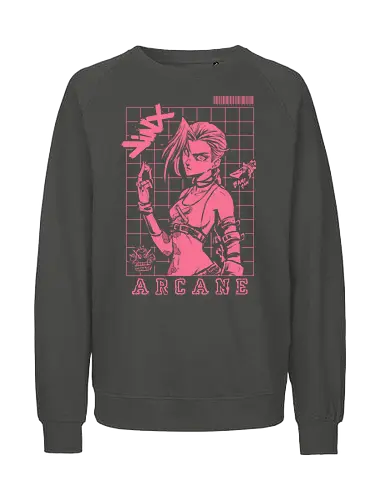 Get jinxed - get jinxed, arcane, league legends, gaming, tv show, trending, bestselling, anime, movie, game, abstract, console, fortnite, battle royale - Fairtrade Sweatshirt