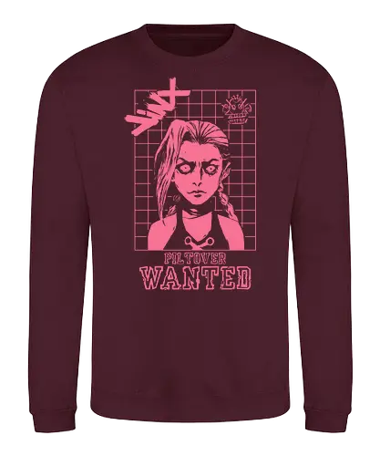 Jinxed Wanted - battle royale, league legends, jinxed, wanted, arcane, gaming, tv show, trending, bestselling, anime, movie, game, abstract, console, fortnite - Sweatshirt
