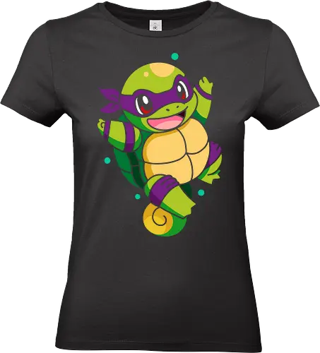  Starter the Teenage Mutant Ninja Turtle - Starter, Donatello, Turtle, crossover, mashup, fan art, pop culture, turtle, ninja, anime, cartoon, geek, nerd, otaku, funny, cute, gaming, retro, 80s, 90s, Nostalgia, anime characters, pop culture icons - Standard T-Shirt (Frauen)