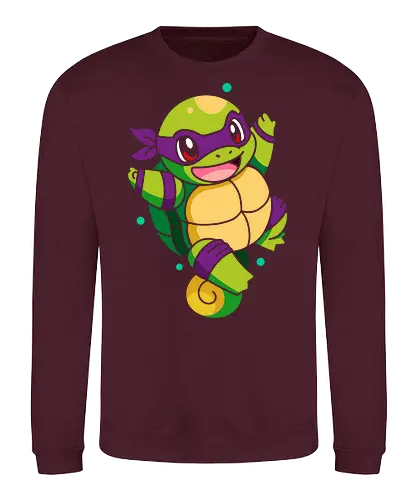  Starter the Teenage Mutant Ninja Turtle - Starter, Donatello, Turtle, crossover, mashup, fan art, pop culture, turtle, ninja, anime, cartoon, geek, nerd, otaku, funny, cute, gaming, retro, 80s, 90s, Nostalgia, anime characters, pop culture icons - Sweatshirt