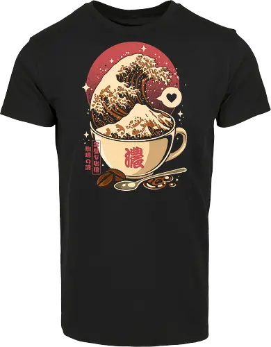 The Great Wave of Cappuccino Sunset