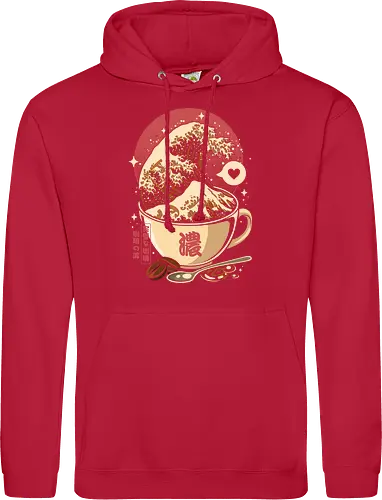 The Great Wave of Cappuccino Sunset