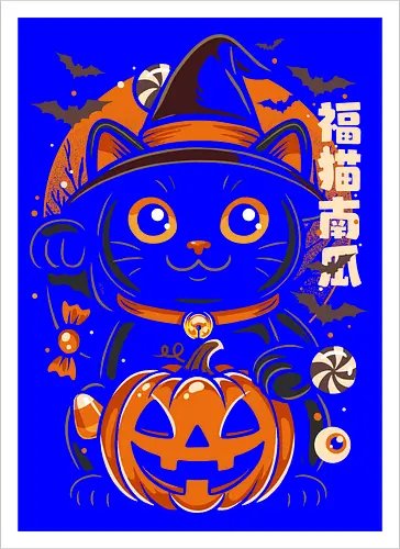 Lucky Cat Halloween