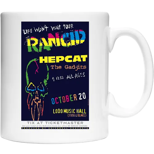 Rancid - Life Won’t Wait Tour - 20. Oktober - Lodo Music Hall Poster