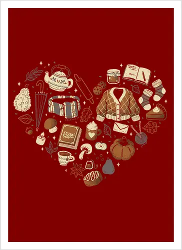 Cozy Autumn Heart