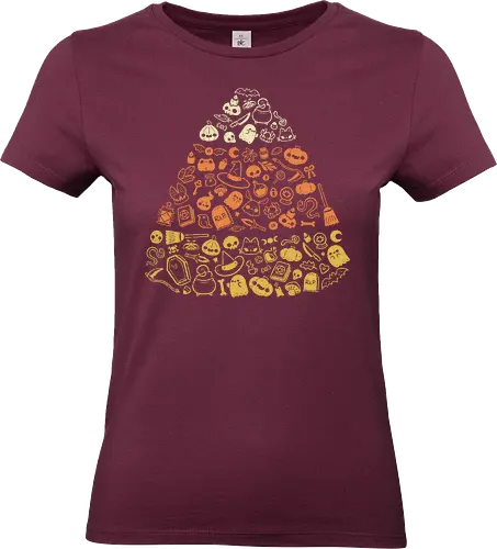 Cute Halloween Candy Corn - candy corn, halloween, spooky cute, creepy cute, stuff, things, collection, elements, love, heart, dark, goth, witch, occult, xmorfina - Standard T-Shirt (Frauen)