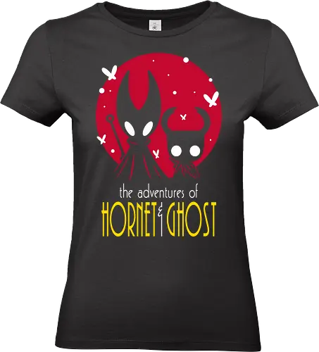 The Adventures of Hornet and Ghost - parody, bug, demonigote, hollow, knight, silksong, game - Standard T-Shirt (Frauen)