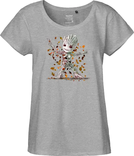 I am fall - kawaii, fall season, cute - Fairtrade Girl Shirt