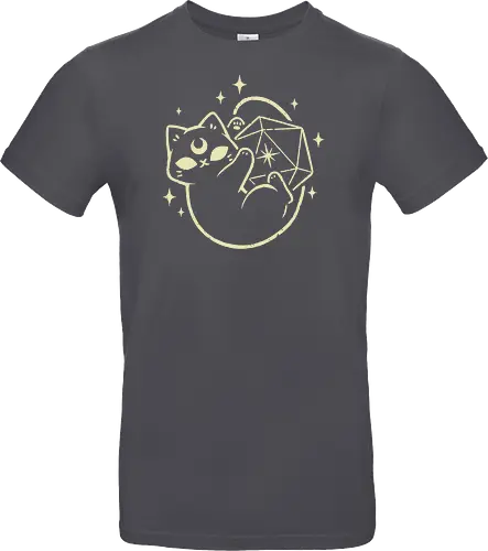 Cute Magical Black Cat D20