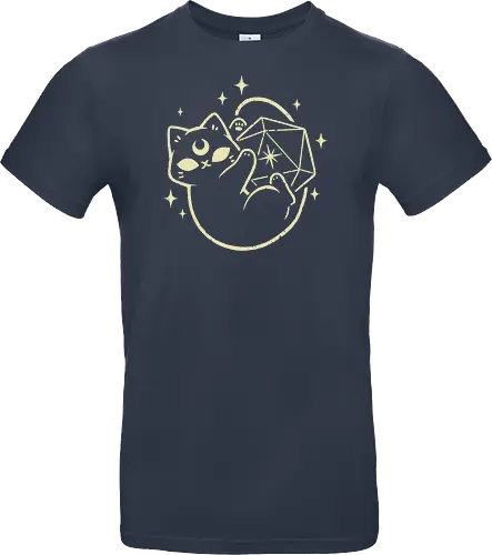 Cute Magical Black Cat D20