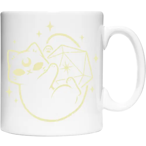 Cute Magical Black Cat D20